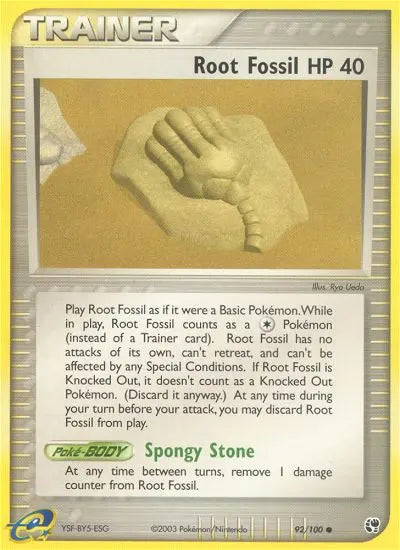 Root Fossil 92 Sandstorm Pokesingles