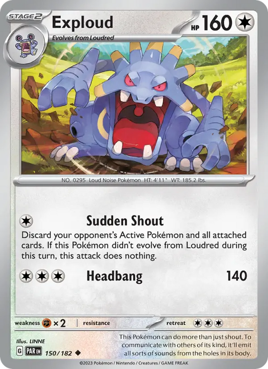 Exploud 150 Paradox Rift Pokesingles