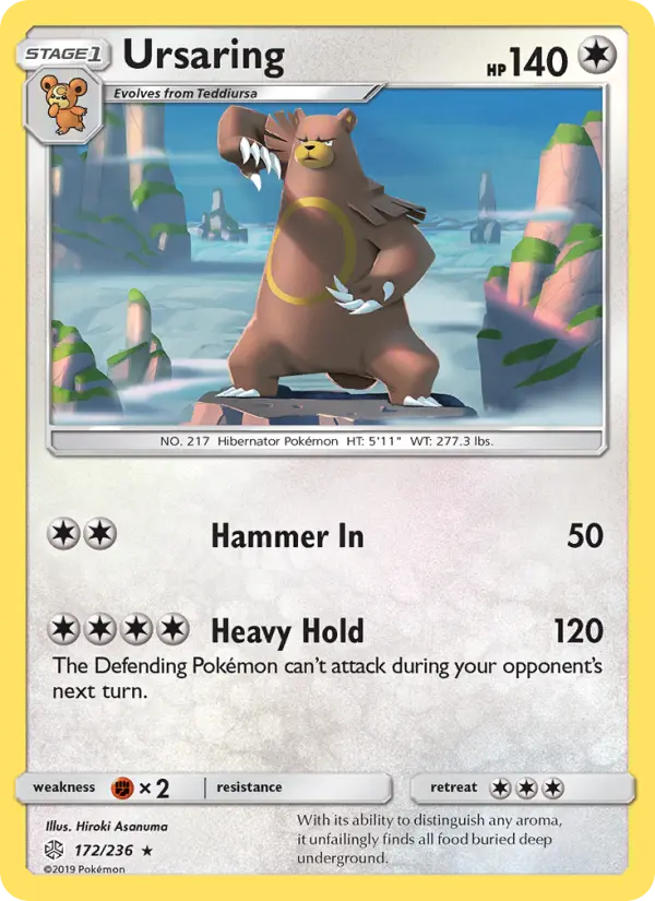 Ursaring 172 Cosmic Eclipse Pokesingles