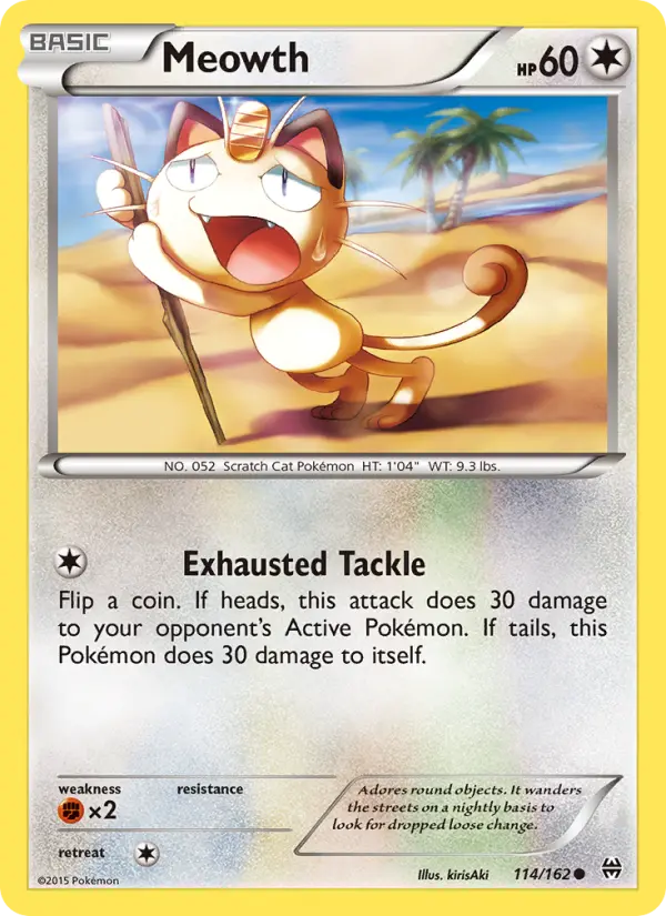 Meowth 114 BREAKthrough Pokesingles