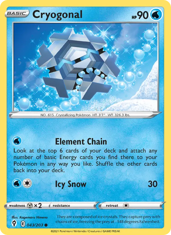 Cryogonal 43 Evolving Skies Pokesingles