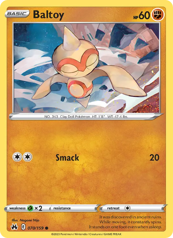 Baltoy 70 Crown Zenith Pokesingles
