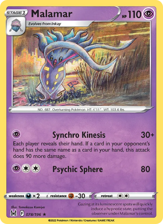 Malamar 78 Lost Origin Pokesingles