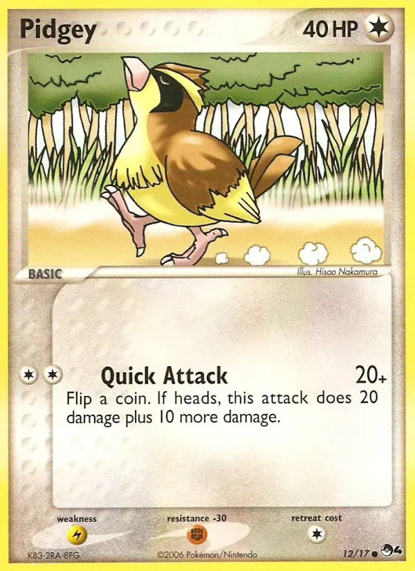 Pidgey 12 POP Series 4 Pokesingles
