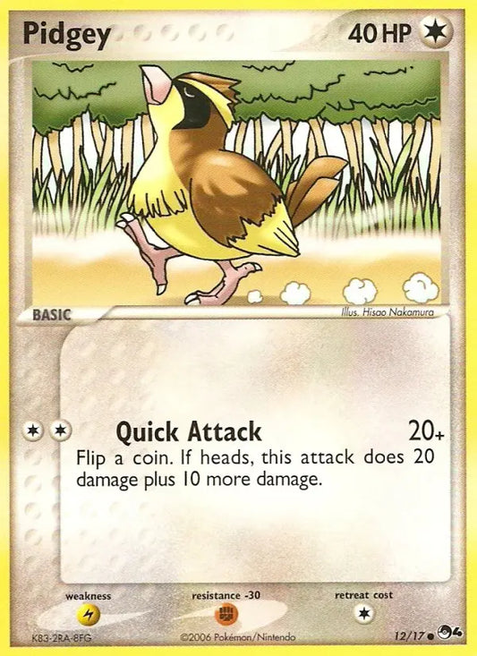 Pidgey 12 POP Series 4 Pokesingles