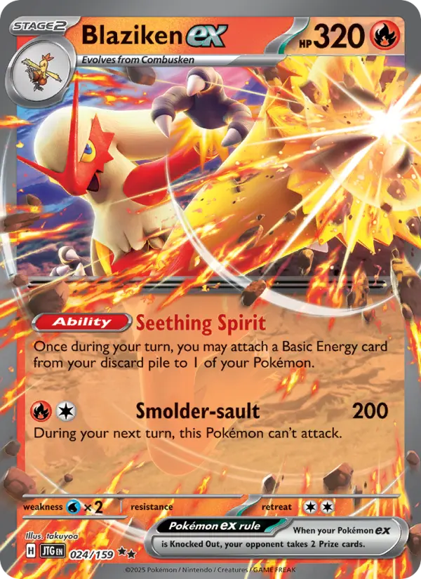 Blaziken ex 24 Journey Together Pokesingles