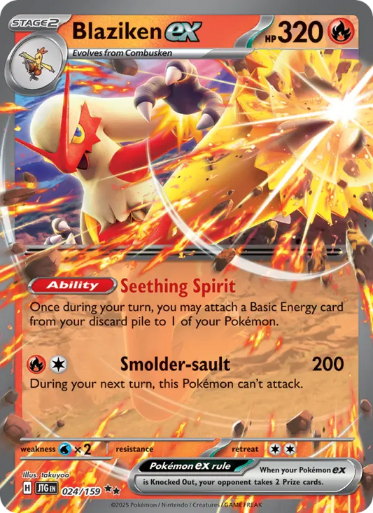Blaziken ex 24 Journey Together Pokesingles