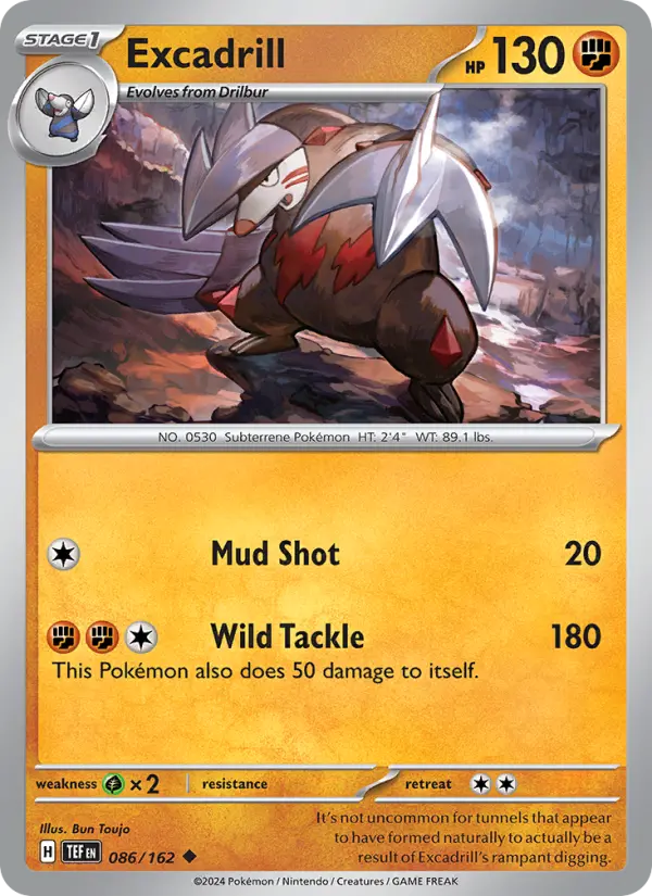 Excadrill 86 Temporal Forces Pokesingles