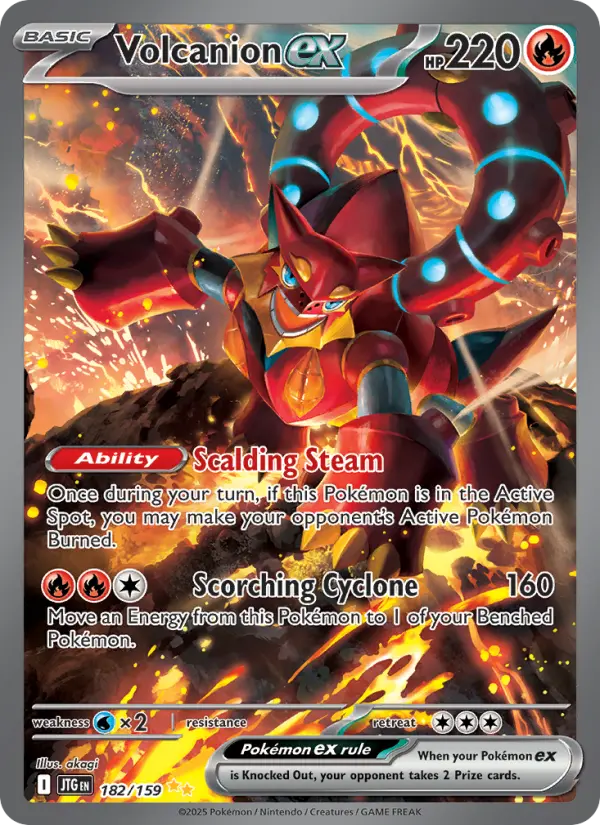 Volcanion ex 182 Journey Together Pokesingles
