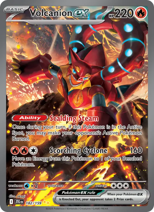 Volcanion ex 182 Journey Together Pokesingles