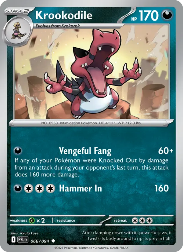 Krookodile 66 Phantasmal Flames Pokesingles