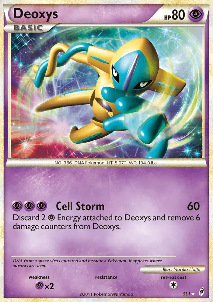 Deoxys SL1 Call of Legends Pokesingles