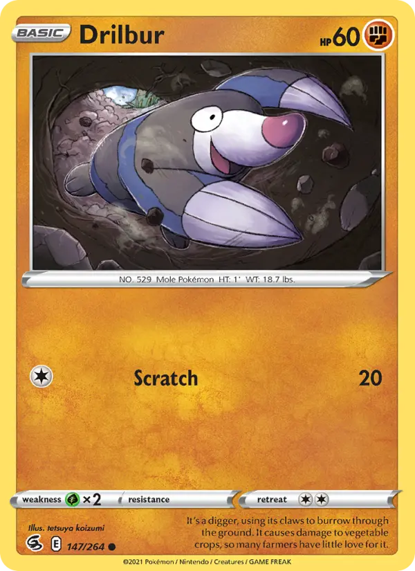 Drilbur 147 Fusion Strike Pokesingles