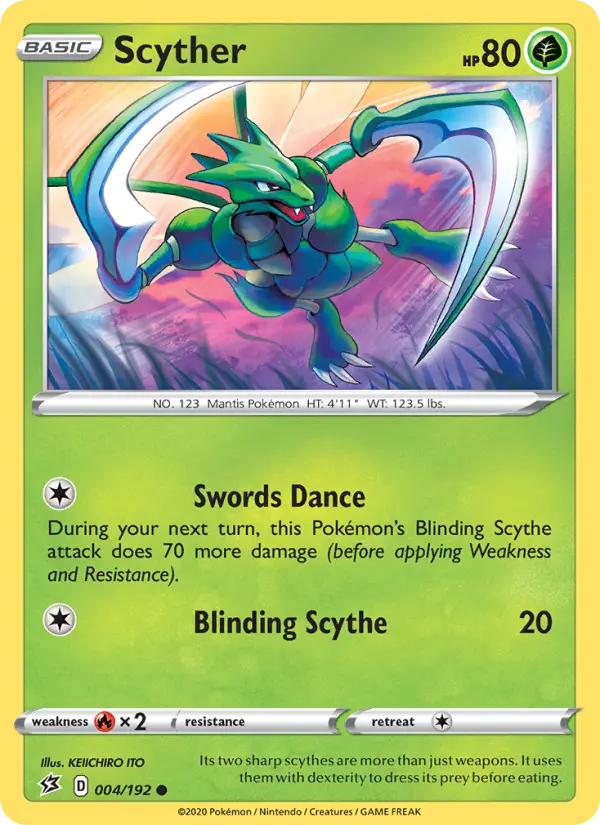 Scyther 4 Rebel Clash Pokesingles