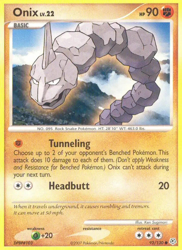 Onix 92 Diamond & Pearl Pokesingles