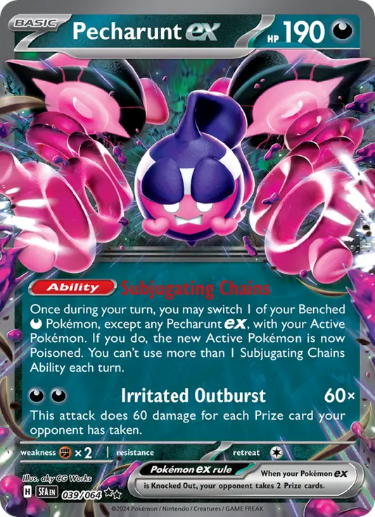 Pecharunt ex 39 Shrouded Fable Pokesingles