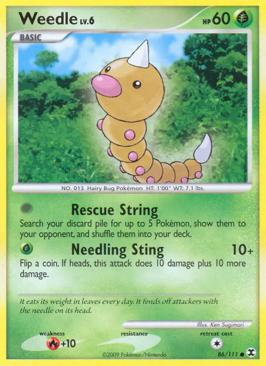 Weedle 86 Rising Rivals Pokesingles