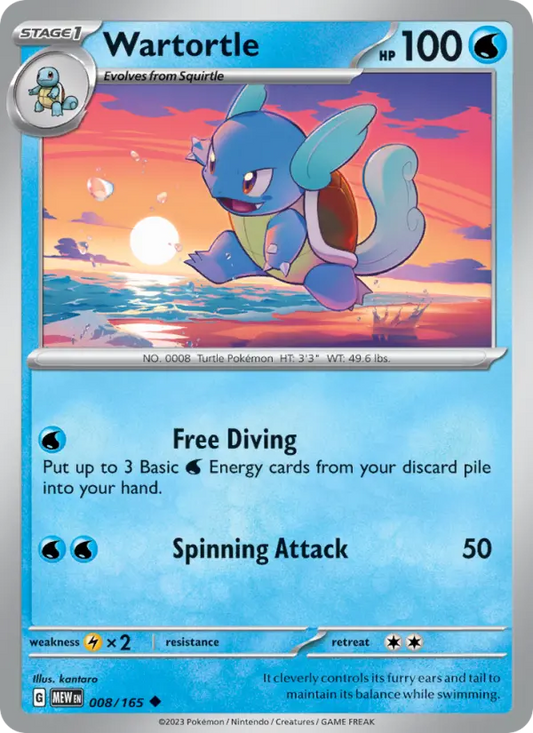 Wartortle 8 151 Pokesingles