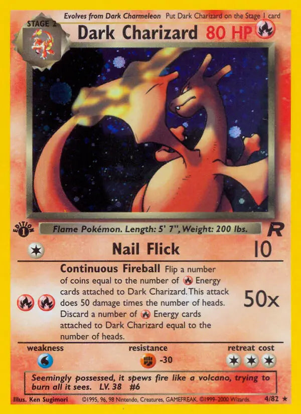 Dark Charizard 4 Team Rocket Pokesingles