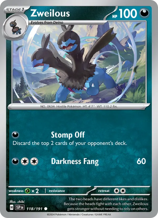 Zweilous 118 Surging Sparks Pokesingles