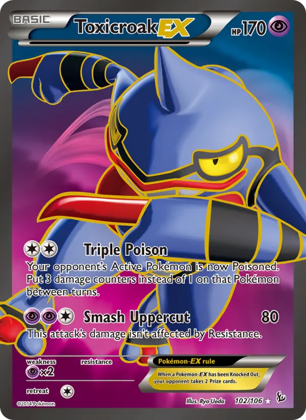 Toxicroak EX 102 Flashfire Pokesingles