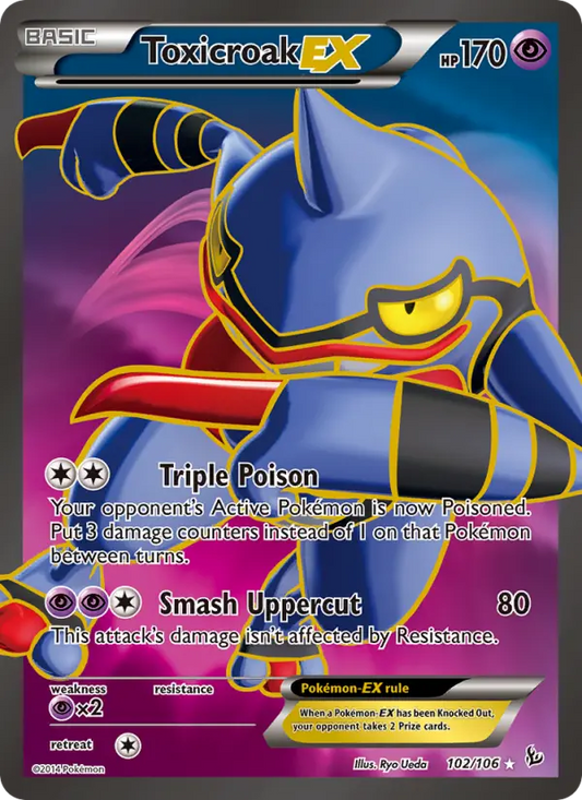 Toxicroak EX 102 Flashfire Pokesingles