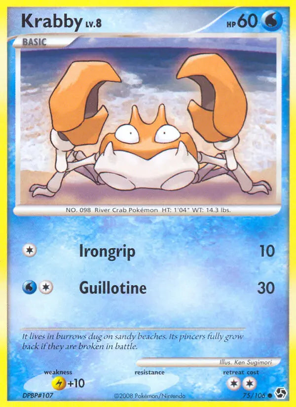 Krabby 75 Great Encounters Pokesingles