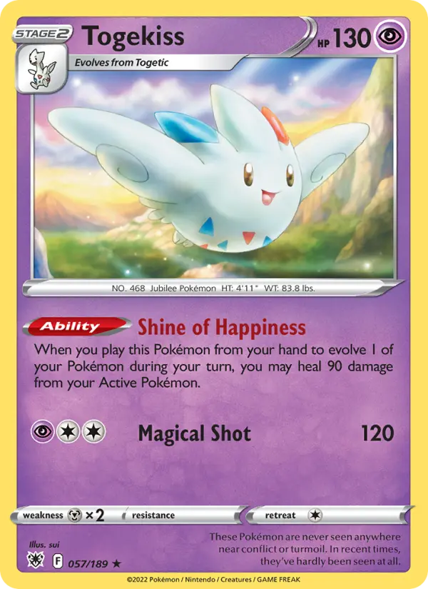 Togekiss 57 Astral Radiance Pokesingles