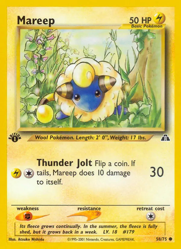 Mareep 58 Neo Discovery Pokesingles