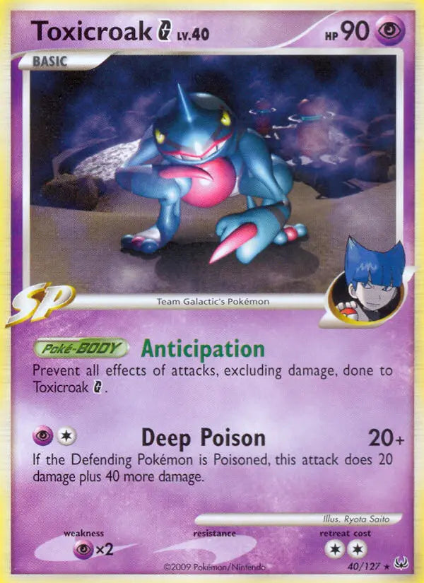Toxicroak G 40 Platinum Pokesingles