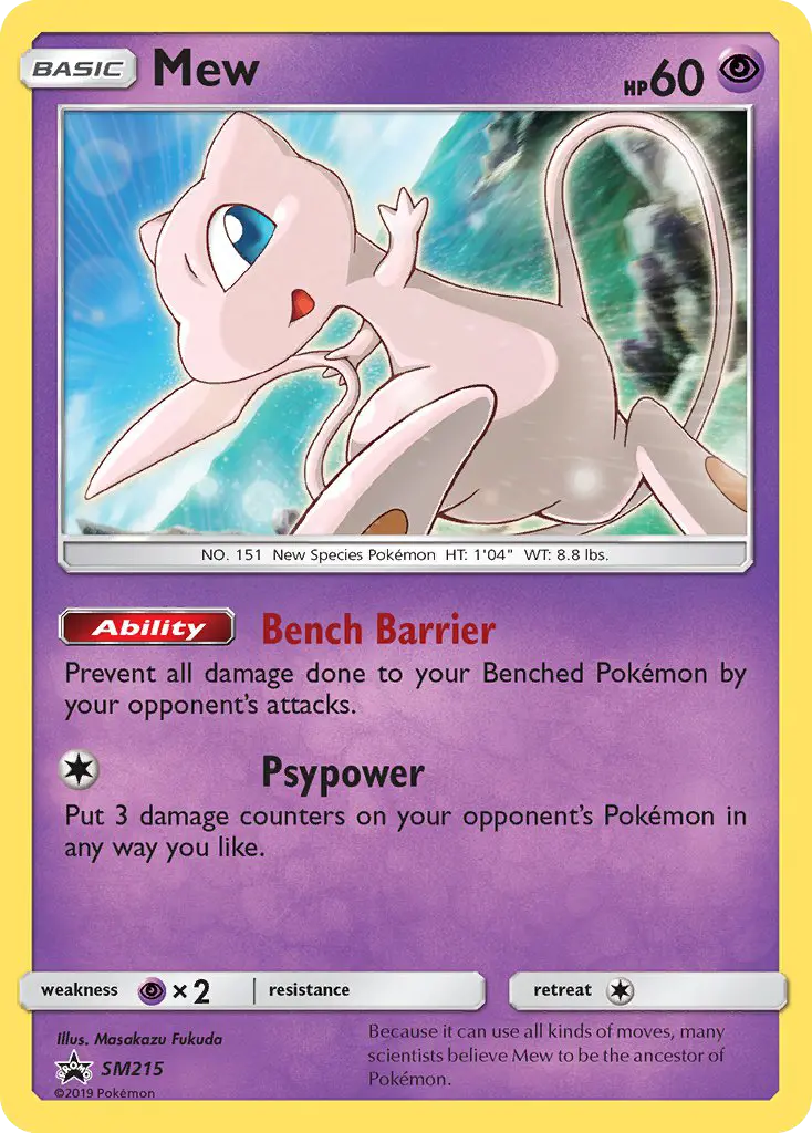 Mew SM215 SM Black Star Promos Pokesingles