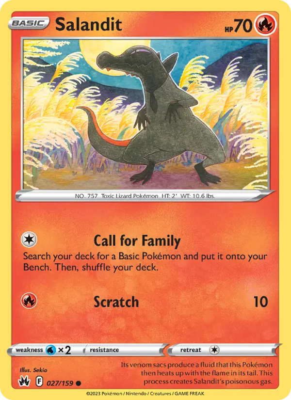 Salandit 27 Crown Zenith Pokesingles