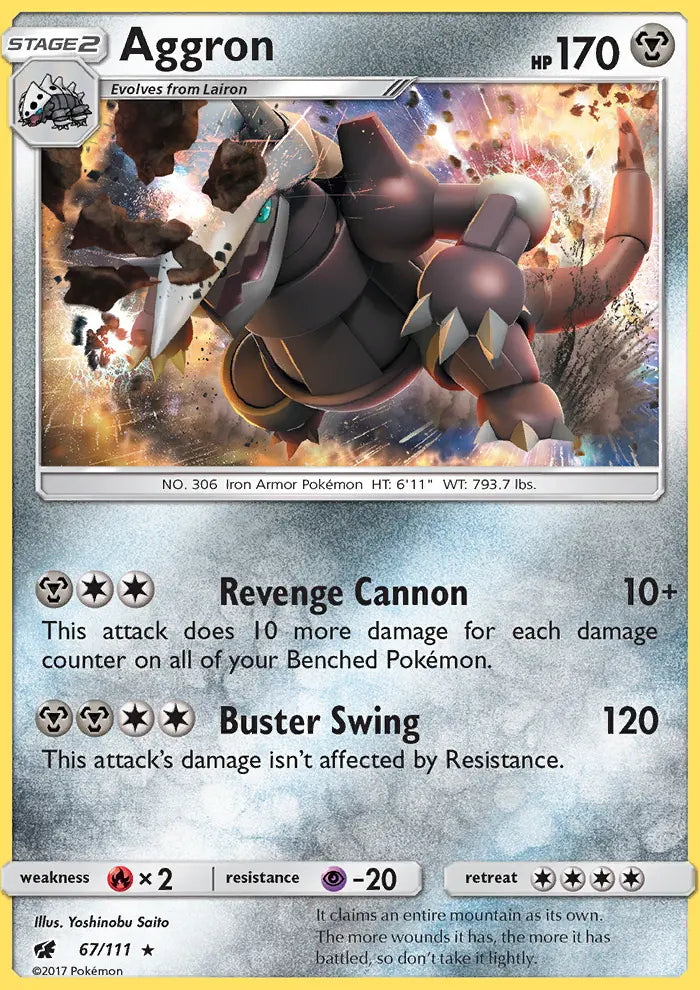 Aggron 67 Crimson Invasion Pokesingles
