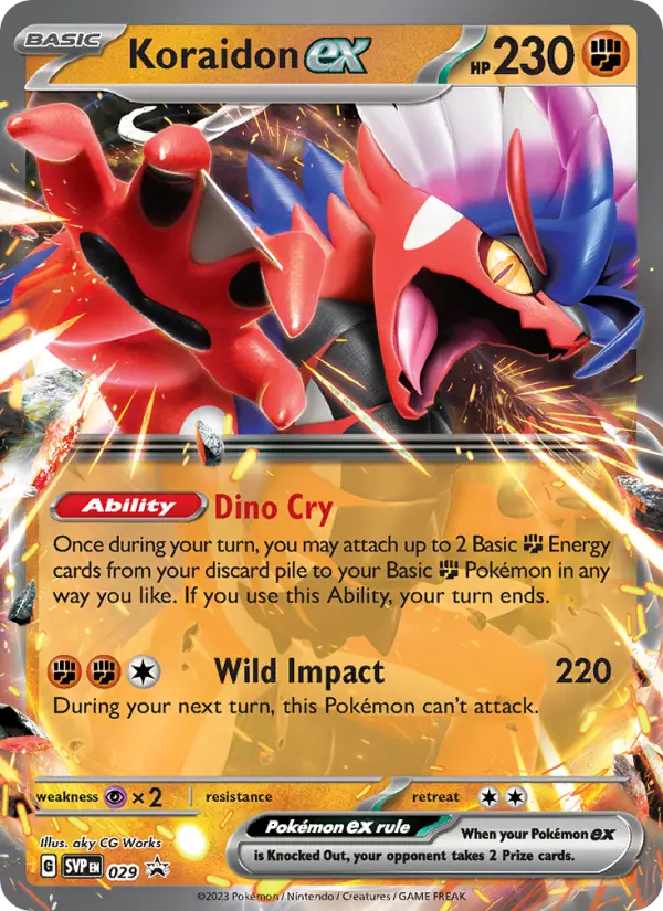 Koraidon ex 29 SVP Black Star Promos Pokesingles