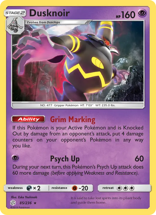 Dusknoir 85 Cosmic Eclipse Pokesingles