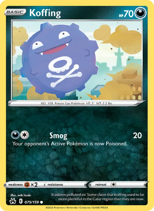 Koffing 75 Crown Zenith Pokesingles
