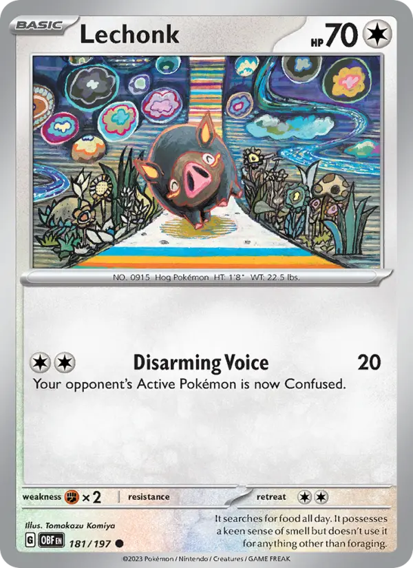 Lechonk 181 Obsidian Flames Pokesingles