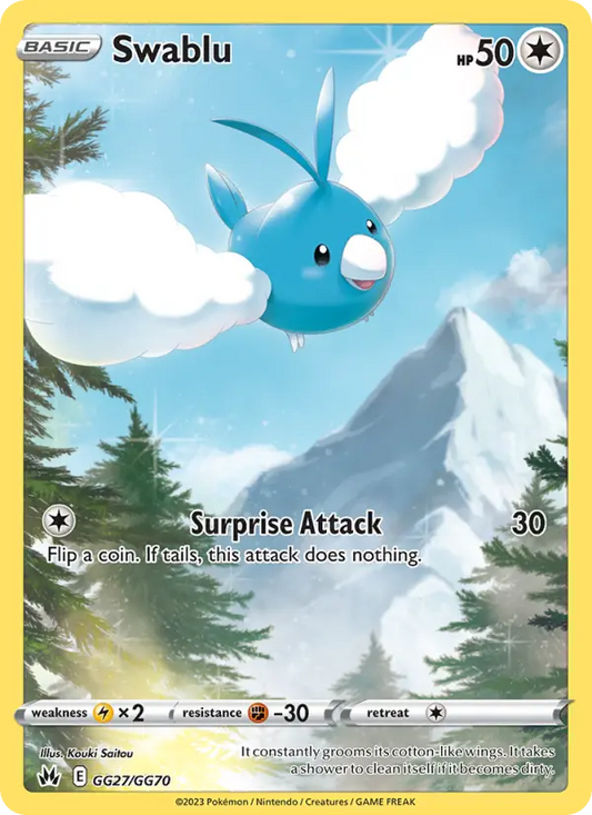 Swablu GG27 Crown Zenith Pokesingles