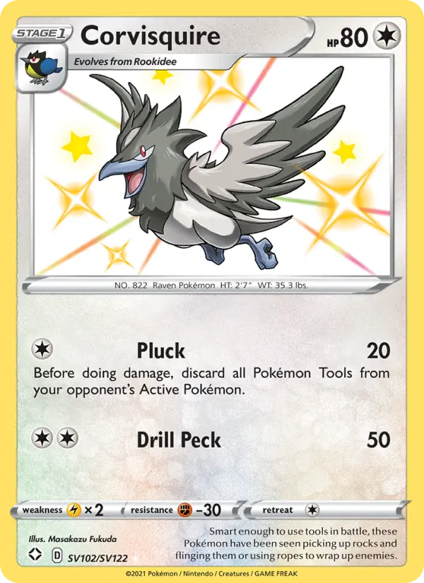 Corvisquire SV102 Shining Fates Pokesingles