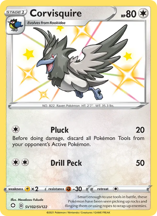 Corvisquire SV102 Shining Fates Pokesingles