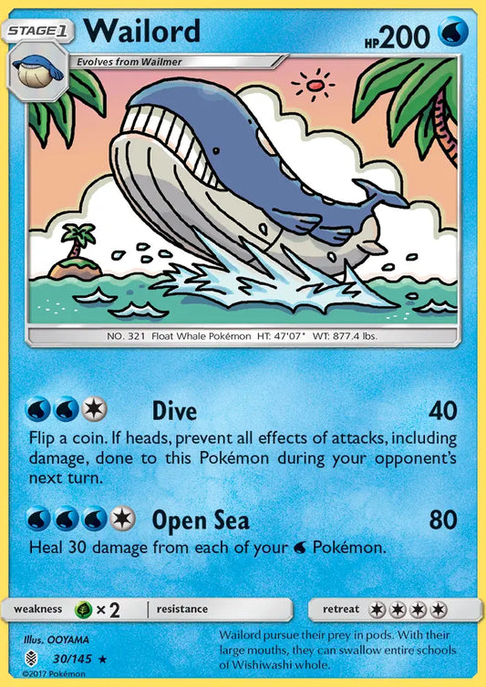 Wailord 30 Guardians Rising Pokesingles