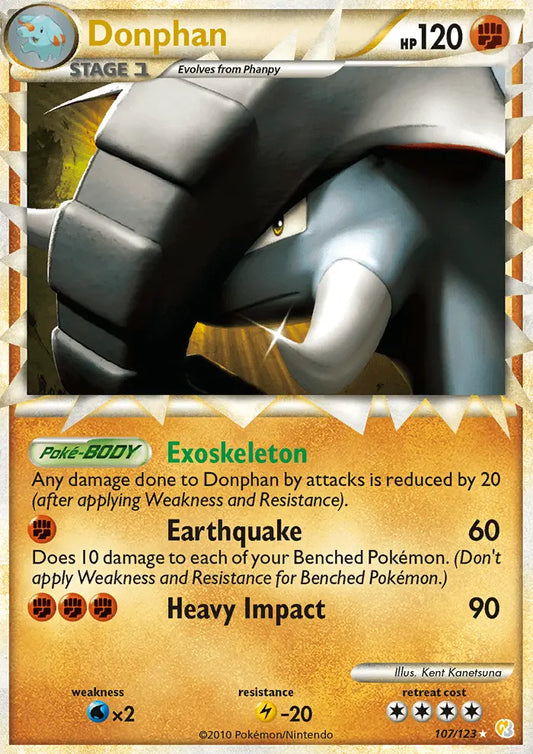 Donphan 107 HeartGold SoulSilver Pokesingles