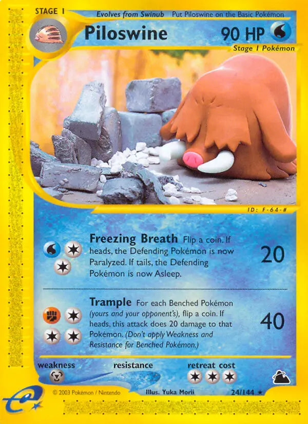 Piloswine 24 Skyridge Pokesingles