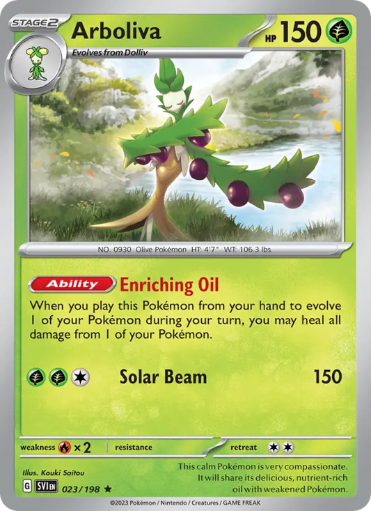 Arboliva 23 Scarlet & Violet Pokesingles