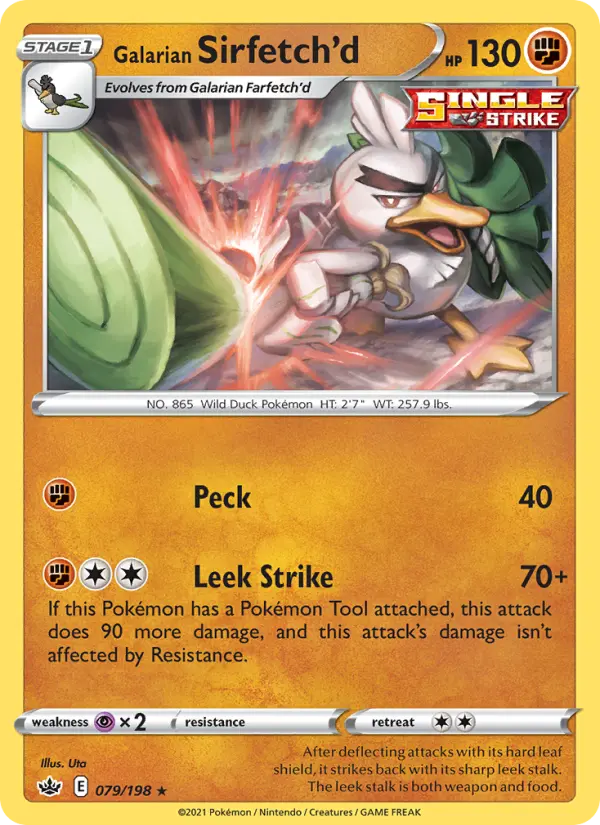 Galarian Sirfetch'd 79 Chilling Reign Pokesingles