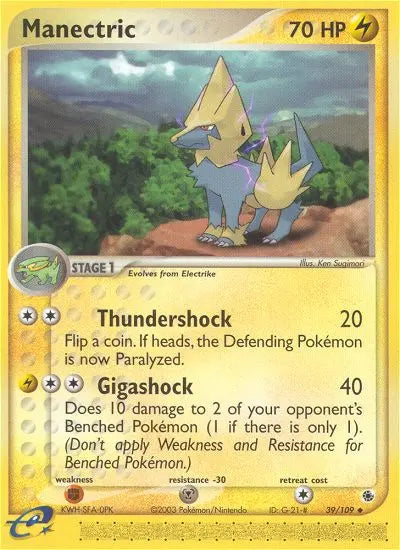 Manectric 39 Ruby & Sapphire Pokesingles