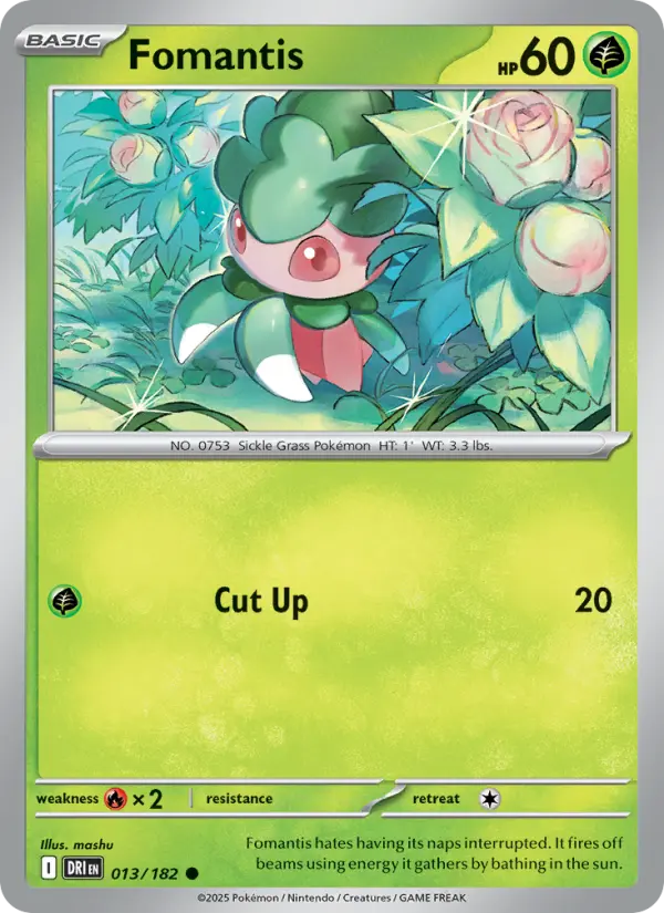 Fomantis 13 Destined Rivals Pokesingles
