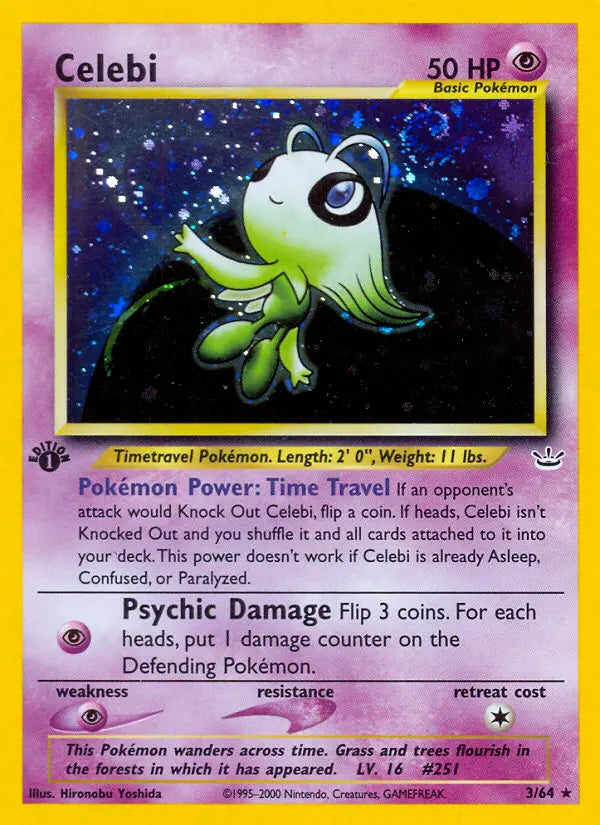 Celebi 3 Neo Revelation Pokesingles