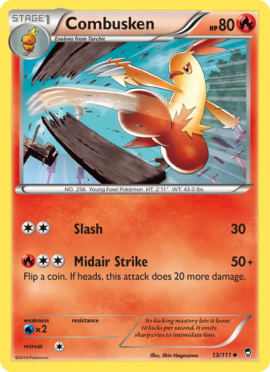 Combusken 13 Furious Fists Pokesingles