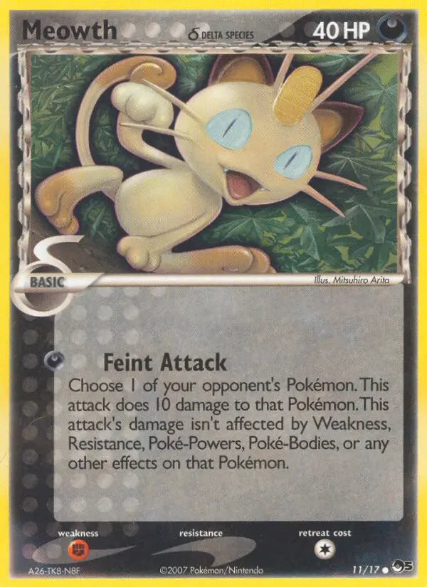 Meowth δ 11 POP Series 5 Pokesingles